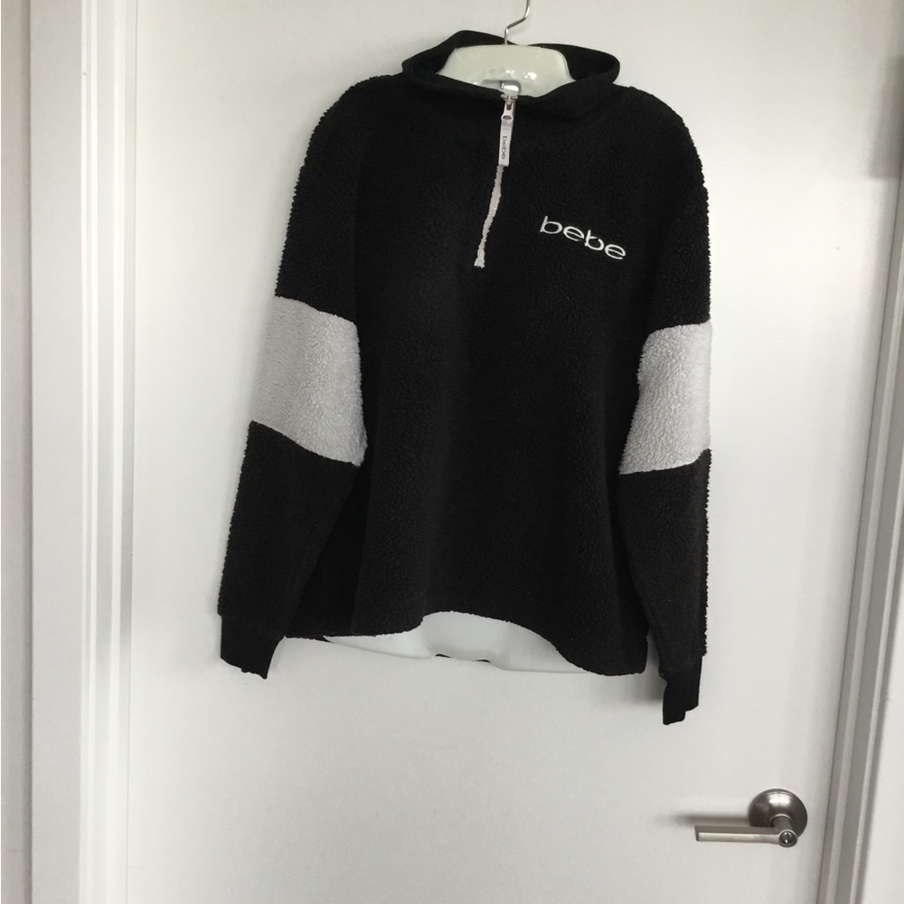 Bebe Sport 1/4 Zip Pullover Sweatshirt Size Large $30 - Picture 5 of 10